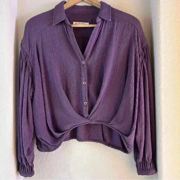 Free People We The Free Rockaway Solid Long Sleeve Top - Picture 2 of 5